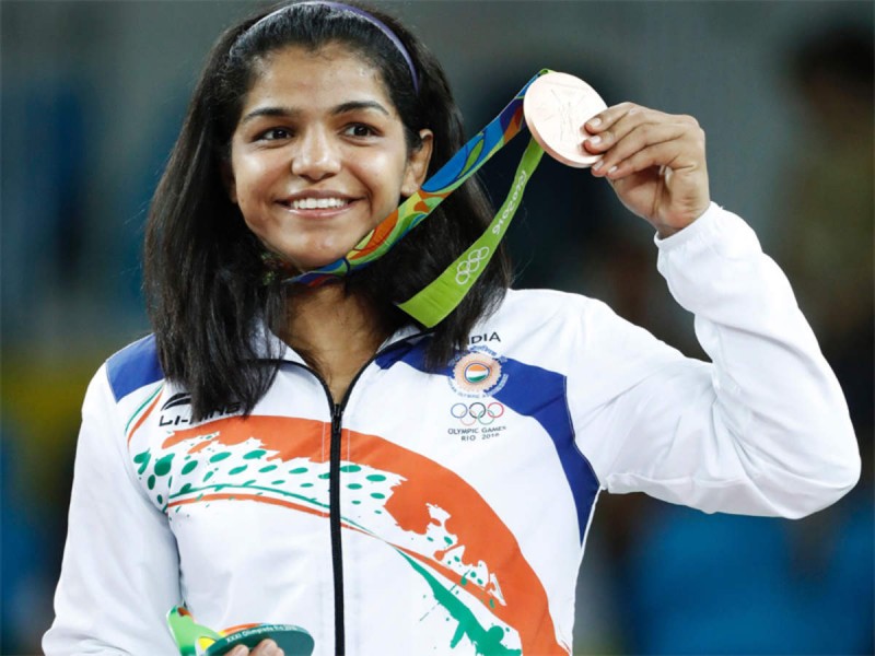 Sakshi Malik is the first woman wrestler to win an Olympic medal for the country
