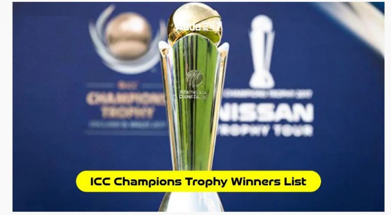 ICC Champions Trophy Winners List