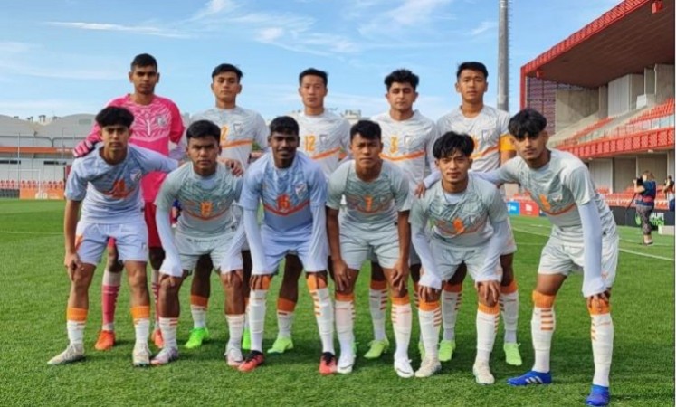 India's U-17 men defeated Atletico Madrileno's U-16s during tour of Spain practise match