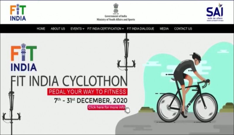 Union Sports Minister Kiren Rijiju launched 2nd edition of Fit India Cyclothon