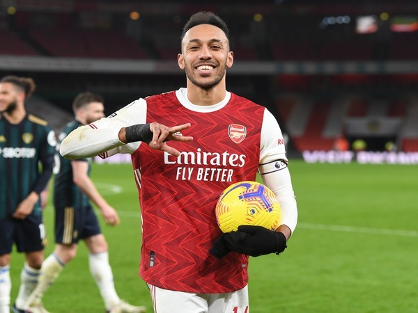 Aubameyang is happy after scoring hat-trick against Leeds United
