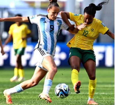 Women's World Cup: SA squander 2-goal lead, held 2-2 by Argentina