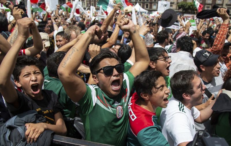 Mexico's fans celebration for victory over Germany causes the earthquake