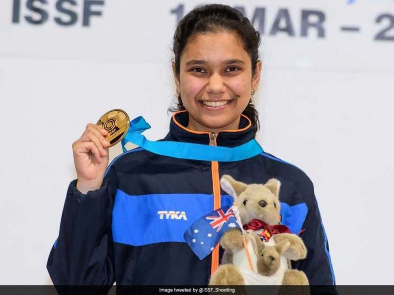 Manu Bhaker wins gold with a record in ISSF Junior World Cup