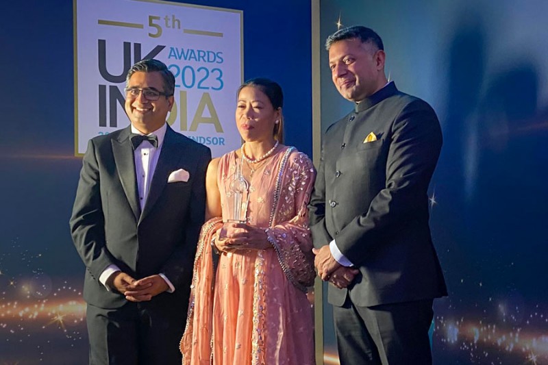 Legend Mary Kom Honored as Global Indian Icon at U.K