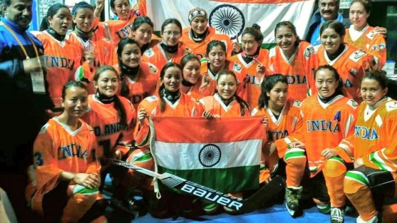 Indian women's ice hockey team registers historic win