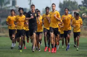 Hyderabad FC team members as top listed in Indian Football squad