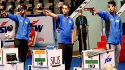 ISSF शूटिंग विश्व कप: भारत की पुरुष टीम ने स्वर्ण जीते पदक
