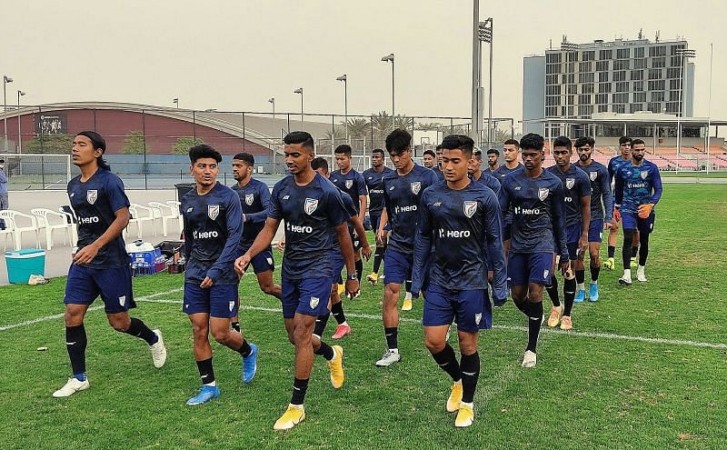 2019 के बाद भारतीय फुटबॉल टीम ने दुबई में खेला पहला अंतरराष्ट्रीय मैच