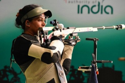India Won Silver in  the women's 50m Rifle 3 positions team event