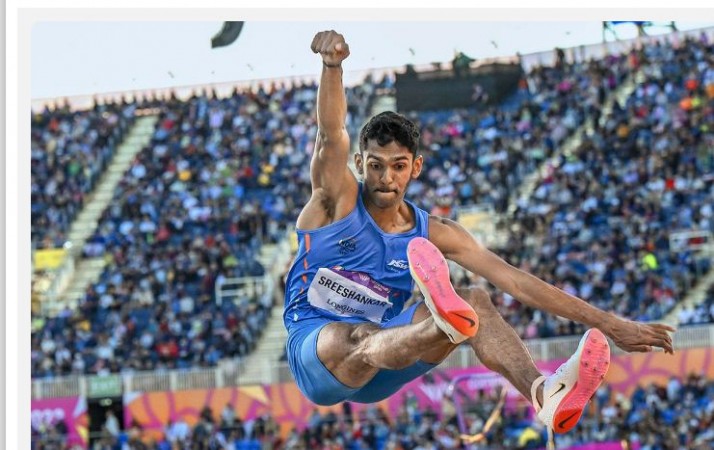 Long jumper Sreeshankar wins gold at MVA High Performance athletics meet