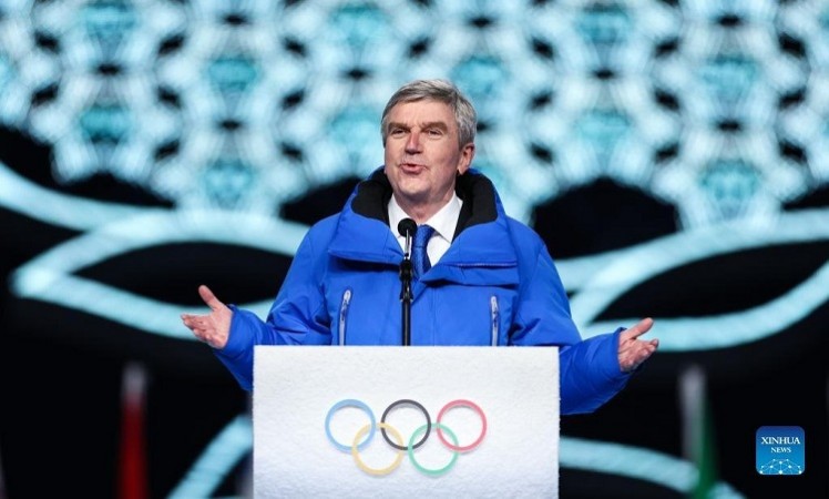 IOC Prez Thomas Bach kicks off China trip by watching Beijing 2022 official film