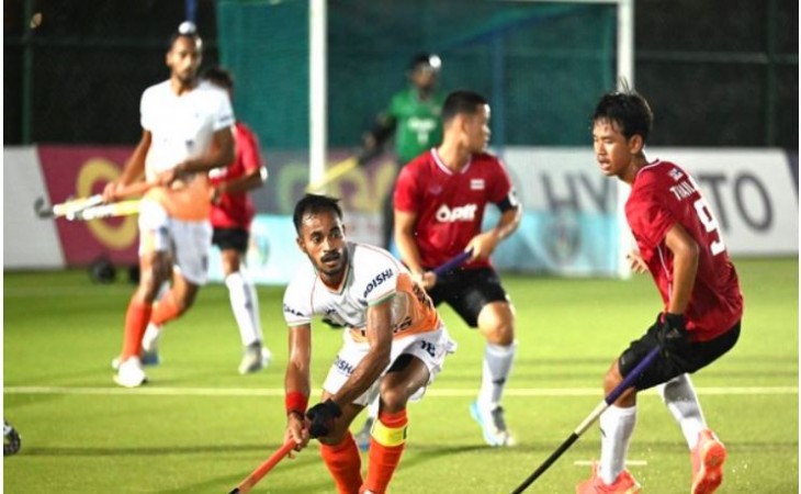 India defeated Thailand 17-0 to enter to the Jr. Asia Cup semifinals