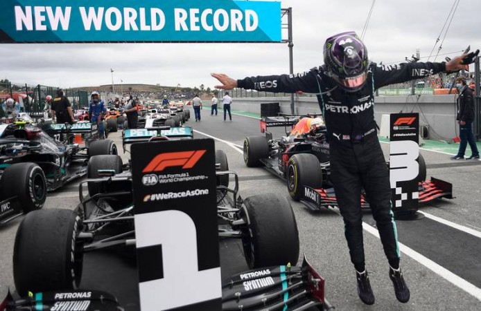 Lewis Hamilton sets a new world record in Formula 1 win