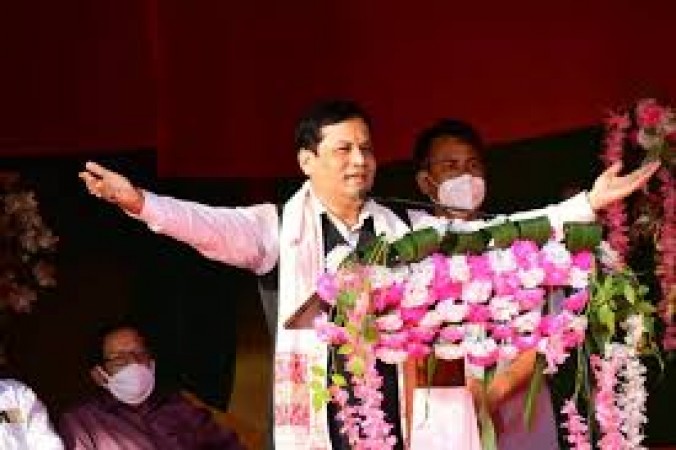 Assam CM laid foundation stone for Two Stadiums