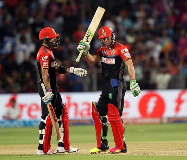 IPL Bangalore vs Pune: Kohli and Villiers smashed brisk half centuries