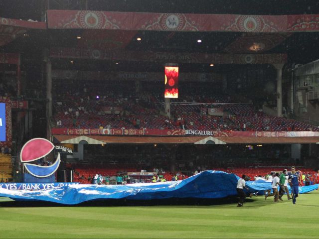 IPL-8 : रॉयल चैलेंजर्स, रॉयल्स के मैच में बारिश ने डाली बाधा
