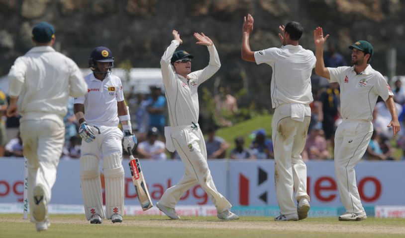 श्रीलंका की पहली पारी 281 पर ढेर, ऑस्ट्रेलिया के भी गिरे 2 विकेट