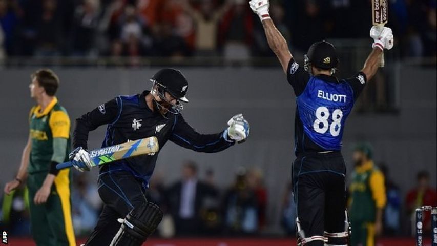 न्यूजीलैंड ने दक्षिण अफ्रीका को आठ विकेट से हराया