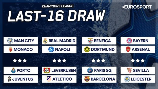Arsenal have been drawn against 'Bayern Munich' in the Champions League Last-16