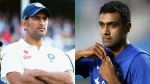 R Ashwin ignores MS Dhoni in his 'Thank You' speech
