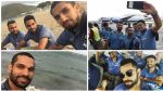 वेस्टइंडीज पहुंचकर मस्ती के मूड में दिखी इंडियन टीम, Beach पर पहुंचकर ऐसे की मस्ती