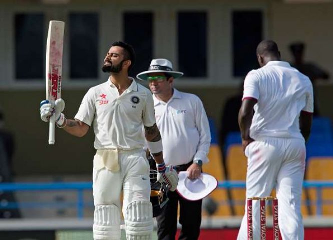 India vs West Indies Test 1: Kohli’s unbeaten century