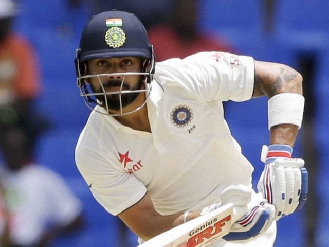 एंटिगा टेस्ट : विराट के शतक से भारतीय टीम ने पहले दिन 4 विकेट के नुकसान पर 302 रन बनाये