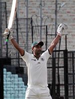 Ghosh hits first ton with pink ball century in India