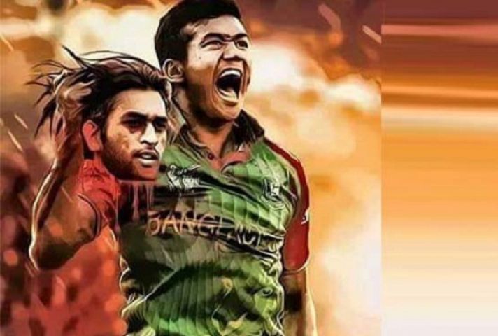 बांग्लादेशी प्रशंसकों ने पार की हद, काट दिया कप्तान धोनी का सिर