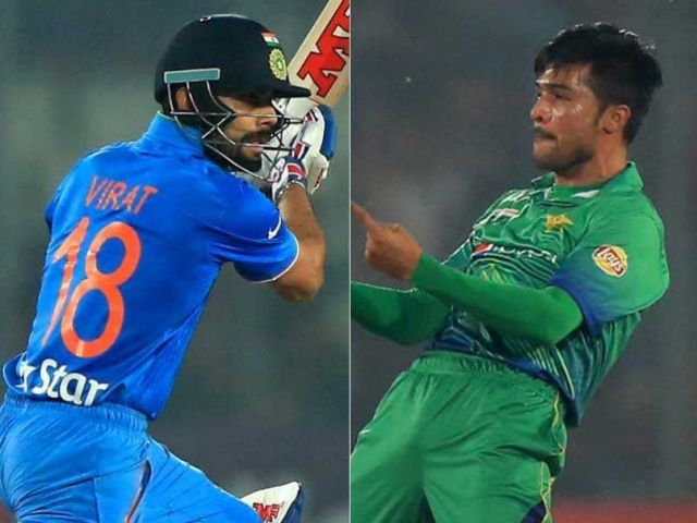 Virat Kohli gifted his bat to Amir the day before India Pakistan t20 match
