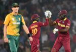 वर्ल्ड कप टी-20 दक्षिण अफ्रीका पर वेस्टइंडीज की शानदार जीत. ३ विकेट से हराकर पहुंची सेमिफायनल में