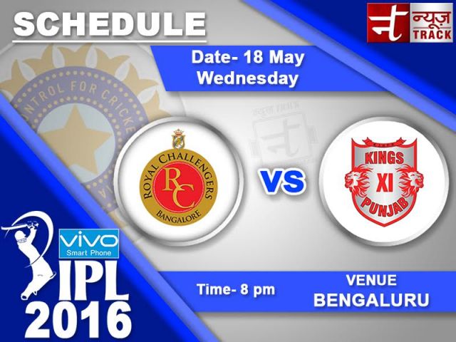 Crucial Match : Royal Challengers Bangalore VS Kings XI Punjab