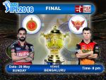 IPL-9 : अपने पहले खिताब के लिए आज भिड़ेंगे बैंगलोर और हैदराबाद