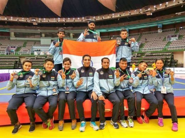 Indian Wushu team grabs 9 medals at the Asian Wushu Championships