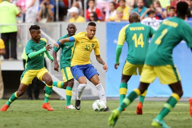 रियो ओलंपिक : नेमार ब्राजील को नहीं जिता पाए, दक्षिण अफ्रीका के खिलाफ खेल ड्रा