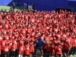 Largest tennis lesson set at 'China' created world record