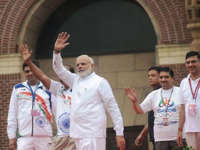 Olympics: PM Narendra Modi flags off 