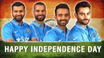 टीम इंडिया ने दी देश को आजादी पर्व की शुभकामनाएं !