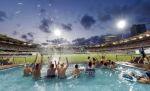 ऑस्ट्रेलिया का नया एक्सपेरिमेंट: पूल पर्थ के गाबा क्रिकेट स्टेडियम में बनाया स्विमिंग पूल