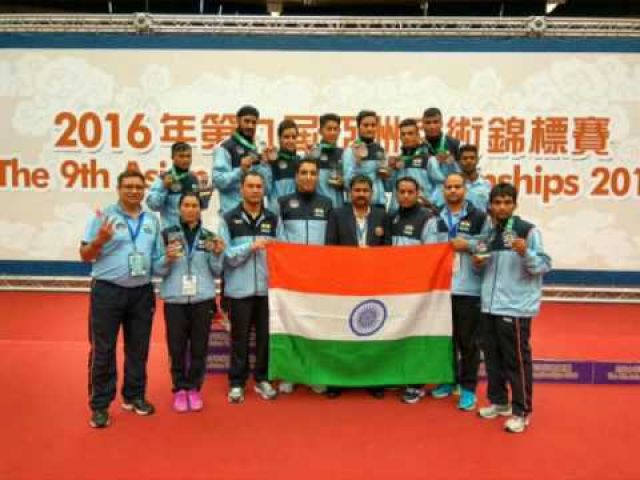 Asian Championship;Indian Wushu team grabs 9 medals !