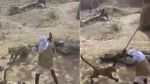 रियल हीरो : तेंदुए से भीड़ गया चौकीदार वीडियो हुआ वायरल