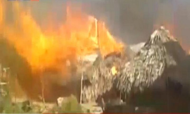 आंध्रप्रदेश में भीषण आग से हुए 100 आशियाने राख