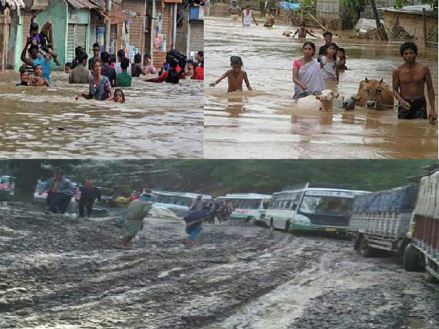 हिमाचल प्रदेश और राजस्थान में भारी बारिश और बाढ़ आमजन के लिये बनी मुसीबत