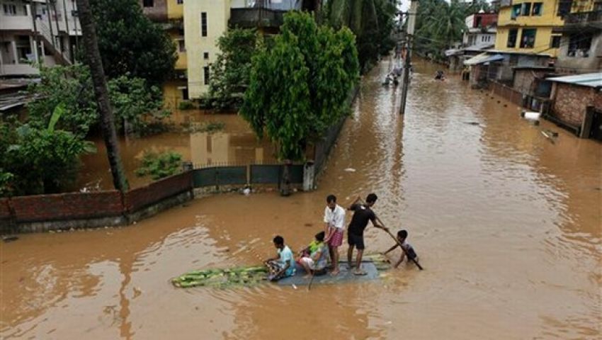 असम में बाढ़, 7 जिलों के 2 लाख लोग प्रभावित