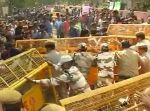 पुलिस हेडक्वाटर पर छात्रों का प्रदर्शन, विद्यार्थी ने दी PM मोदी को गाली, वीडियो वायरल
