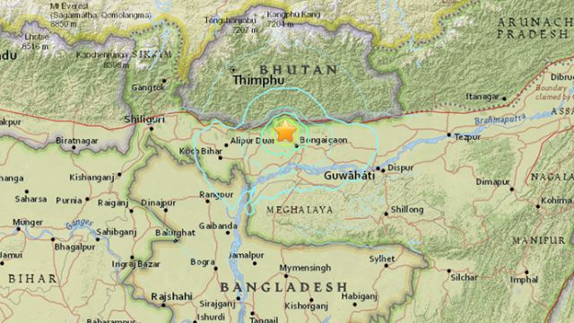 असम में भूकंप के जोरदार झटके