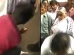 शर्मनाक वीडियो : एक रुपया मांगने पर गुस्साई मध्य प्रदेश मंत्री दे मारी लात
