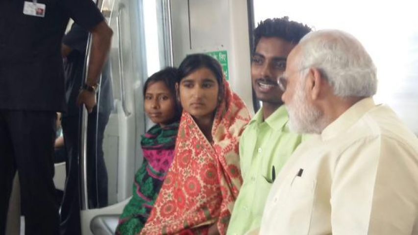 मोदी ने बदरपुर-फरीदाबाद मेट्रो लाइन का उद्घाटन किया