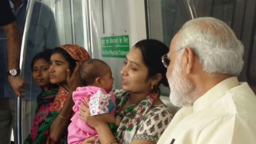 मोदी ने बदरपुर-फरीदाबाद मेट्रो लाइन का उद्घाटन किया